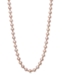 Belle de Mer Pink Cultured Freshwater Pearl (7-1/2mm) and Gold Bead Collar Necklace in 14k Rose Gold